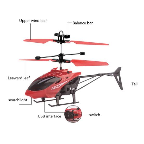 HELICOPTERO CON SENSOR + CONTROL REMOTO EDICIÓN LIMITADA