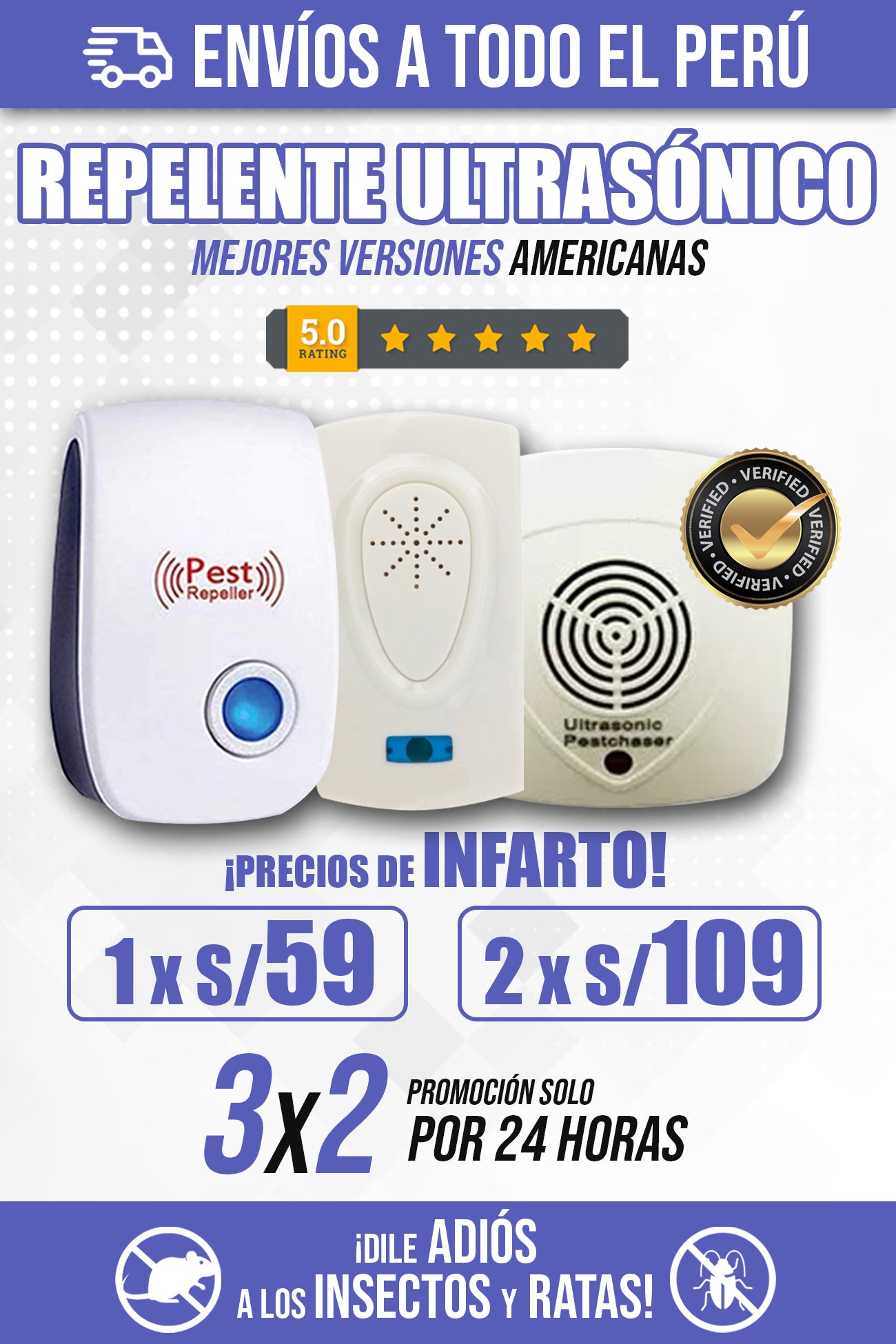 REPELENTE ULTRASONICO - IMPORTADO DE EEUU - Mi tienda 2